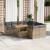 Set canapele de grădină, 9 piese, cu perne, bej, poliratan GartenMobel Dekor