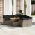 Set canapele de grădină, 9 piese, cu perne, gri, poliratan GartenMobel Dekor