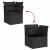 Set canapele de grădină cu perne, 10 piese, negru, poliratan GartenMobel Dekor