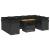 Set canapele de grădină cu perne, 10 piese, negru, poliratan GartenMobel Dekor