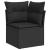 Set canapele de grădină cu perne, 10 piese, negru, poliratan GartenMobel Dekor
