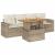 Set canapele de grădină cu perne, 5 piese, bej, poliratan GartenMobel Dekor