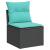 Set mobilier de grădină cu perne, 9 piese, negru, poliratan GartenMobel Dekor