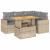 Set canapele de grădină cu perne, 5 piese, bej, poliratan GartenMobel Dekor