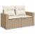 Set canapele de grădină, 9 piese, cu perne, bej, poliratan GartenMobel Dekor