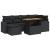 Set canapele de grădină cu perne, 7 piese, negru, poliratan GartenMobel Dekor