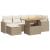 Set canapele de grădină, 7 piese, cu perne, bej, poliratan GartenMobel Dekor