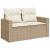Set canapele de grădină, 7 piese, cu perne, bej, poliratan GartenMobel Dekor