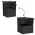 Set canapele de grădină cu perne, 11 piese, negru, poliratan GartenMobel Dekor