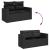 Set canapele de grădină cu perne, 11 piese, negru, poliratan GartenMobel Dekor