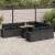 Set canapele de grădină cu perne, 11 piese, negru, poliratan GartenMobel Dekor