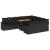 Set canapele de grădină cu perne, 11 piese, negru, poliratan GartenMobel Dekor