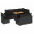 Set mobilier de grădină cu perne, 9 piese, negru, poliratan GartenMobel Dekor