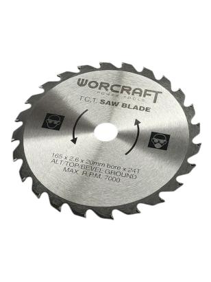 Disc circular pentru fierastrau Worcraft 165 mm, 24 dinti, alezaj 20 mm