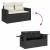 Set canapele de grădină cu perne, 10 piese, negru, poliratan GartenMobel Dekor