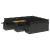Set canapele de grădină cu perne, 11 piese, negru, poliratan GartenMobel Dekor
