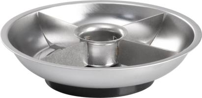 Miska Strend Pro, nádoba, na skrutky, magnetická, 4 priehradky, nerez, 148x25 mm