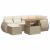 Set canapele de grădină, 7 piese, cu perne, bej, poliratan GartenMobel Dekor