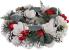 Coroniță advent albă naturală MagicHome, decor de Crăciun 30 cm