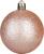 Set 12 globuri de Craciun MagicHome roz auriu, 6 cm, pentru brad