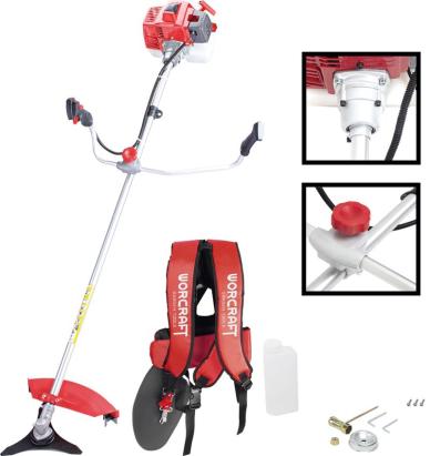 Motocoasa pe benzina Worcraft GT65-430, 2,2 kW, cu accesorii si antivibratii