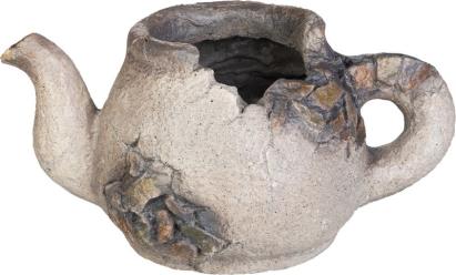 Dekorácia MagicHome, Črepník - kvetináč, mozaika, keramika, 23,5x40x20,5 cm