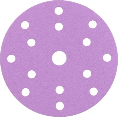 Disc abraziv Worcraft 150 mm P80 pentru slefuitor orbital, set 5 buc