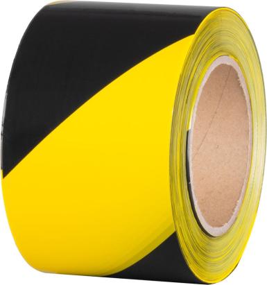 Bandă de avertizare Strend Pro PE 80 mm x 250 m galben-negru