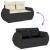 Set canapele de grădină cu perne, 11 piese, negru, poliratan GartenMobel Dekor