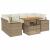 Set canapele de grădină, 7 piese, cu perne, bej, poliratan GartenMobel Dekor