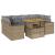 Set canapele de grădină, 7 piese, cu perne, bej, poliratan GartenMobel Dekor