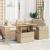 Set canapele de grădină cu perne, 5 piese, bej, poliratan GartenMobel Dekor