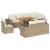 Set canapele de grădină, 9 piese, cu perne, bej, poliratan GartenMobel Dekor