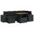 Set canapele de grădină cu perne, 7 piese, negru, poliratan GartenMobel Dekor