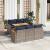 Set canapele de grădină, 7 piese, cu perne, gri, poliratan GartenMobel Dekor