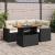 Set mobilier de grădină cu perne, 5 piese,poliratan/lemn acacia GartenMobel Dekor
