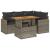 Set canapea de grădină cu perne, 5 piese, poliratan/lemn acacia GartenMobel Dekor