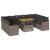 Set mobilier de grădină cu perne, 10 piese, gri, poliratan GartenMobel Dekor