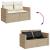 Set canapele grădină perne 11 piese bej, poliratan/lemn acacia GartenMobel Dekor