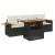Set mobilier de grădină cu perne, 5 piese,poliratan/lemn acacia GartenMobel Dekor