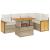 Set canapele grădină cu perne 6 piese bej poliratan/lemn acacia GartenMobel Dekor