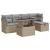 Set canapele de grădină cu perne, 6 piese, bej, poliratan GartenMobel Dekor