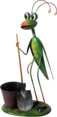 Dekorácia MagicHome Mecco, Modlivka, plech, 26x15x52 cm