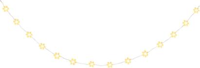 Instalatie luminoasa de Craciun cu fulgi, 15 LED alb cald, 1,4 m