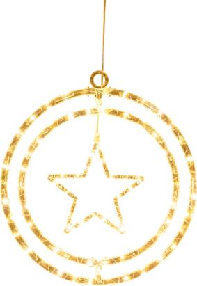 Decorațiune LED de Crăciun MagicHome stea, 80 LED, alb cald