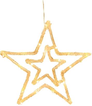 Stea decorativă de Crăciun MagicHome cu 20 LED alb cald, 27,5 cm