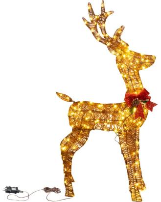 Decorațiune luminoasă ren MagicHome Crăciun, 230 LED, 1,2 m