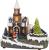 Decoratiune de Craciun MagicHome tip biserica cu LED alb cald, 21x20,8 cm