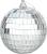 Set 4 globuri disco argintii MagicHome pentru bradul de Crăciun, 8 cm
