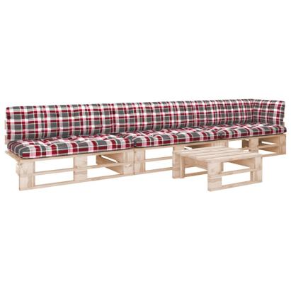 Set mobilier paleți cu perne, 4 piese, lemn de pin tratat GartenMobel Dekor